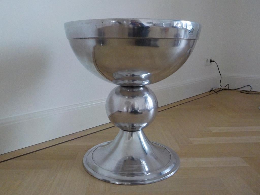 Brass & Boom grote vaas 70 cm van gepolijst aluminium, Huis en Inrichting, Woonaccessoires | Vazen, Ophalen, Overige materialen