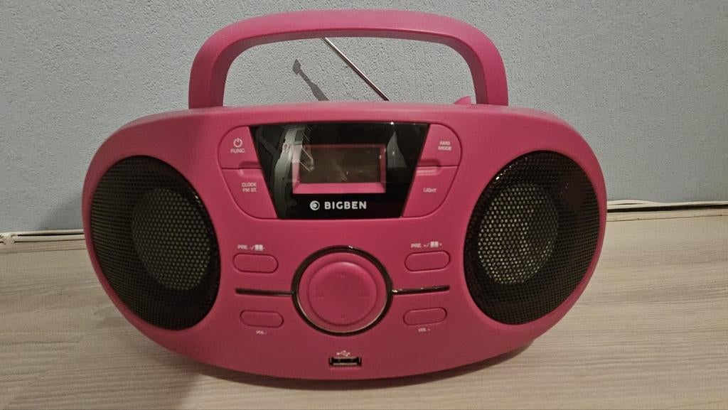 Bigben Kinder Radio CD Speler met USB, Ophalen, Zo goed als nieuw, Radio, Met cd-speler