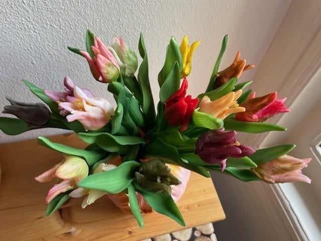 kunst tulpen papegaai in knop, Ophalen of Verzenden, Nieuw