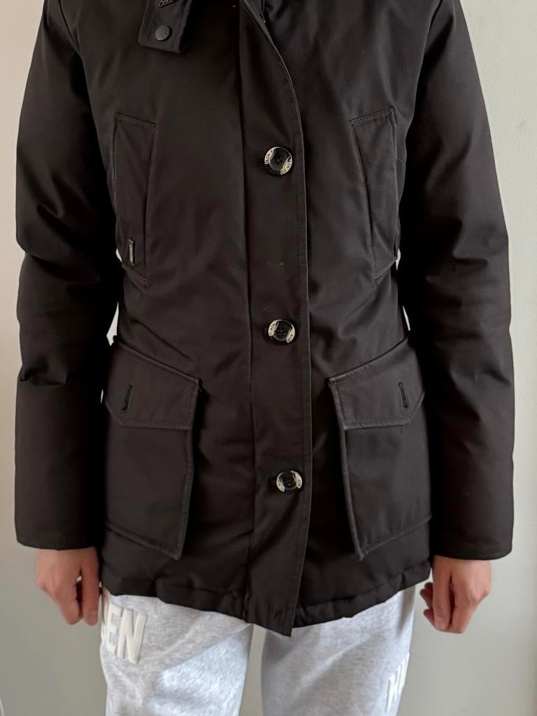 Airforce Damesjas XS/S (16y) 4 pocket parka, Kleding | Dames, Jassen | Winter, Airforce, Zwart, Ophalen of Verzenden, Zo goed als nieuw