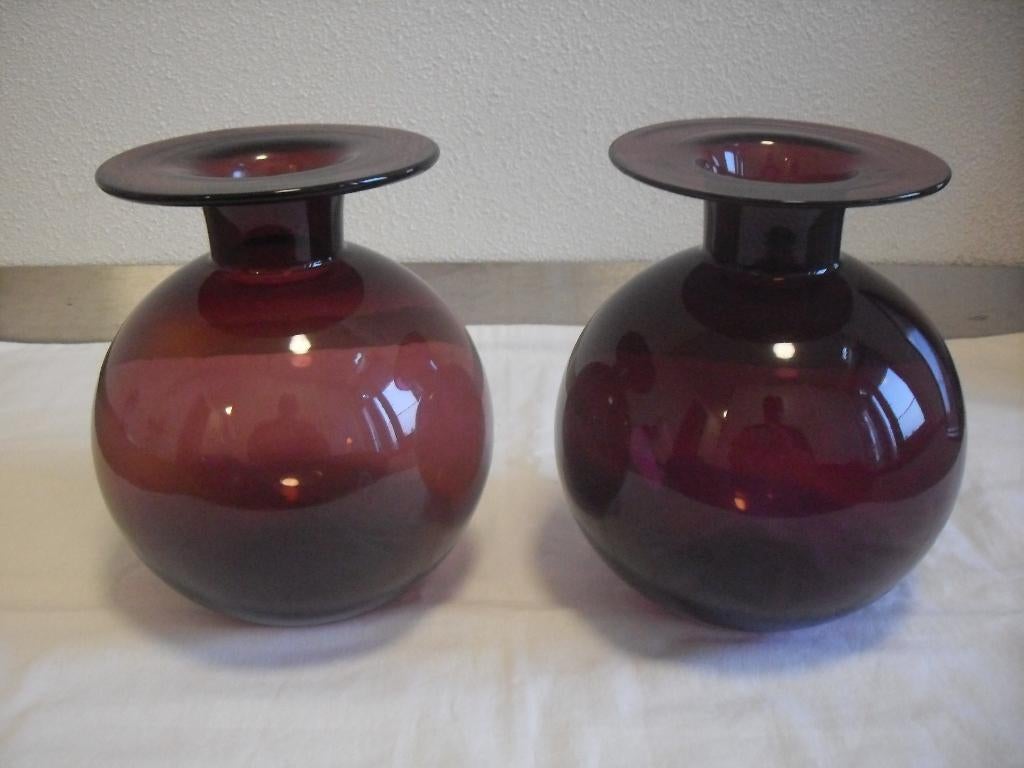 2 nanny still saturnus vazen paars, Ophalen of Verzenden