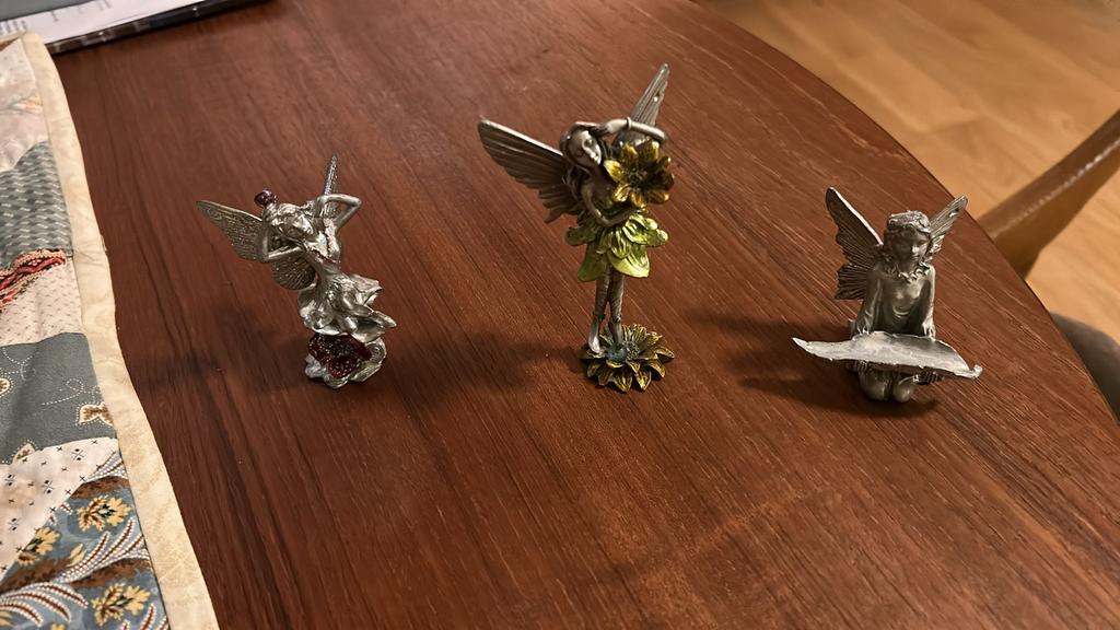 3 tinnen engelen, Ophalen of Verzenden