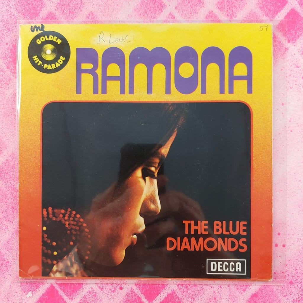 Blue Diamonds Ramona jukebox single.                 Star45, Cd's en Dvd's, Vinyl Singles, Gebruikt, 7 inch, Single, Ophalen of Verzenden