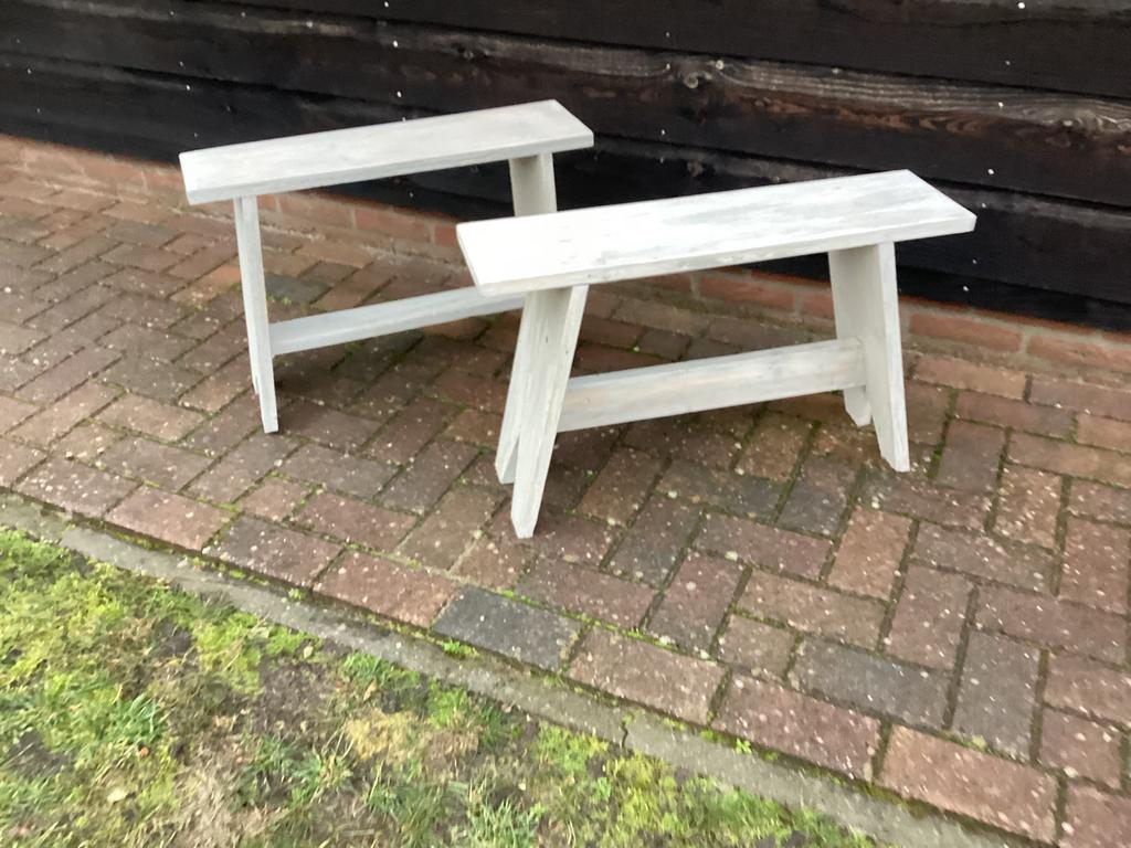 2 x klein bankje, Ophalen