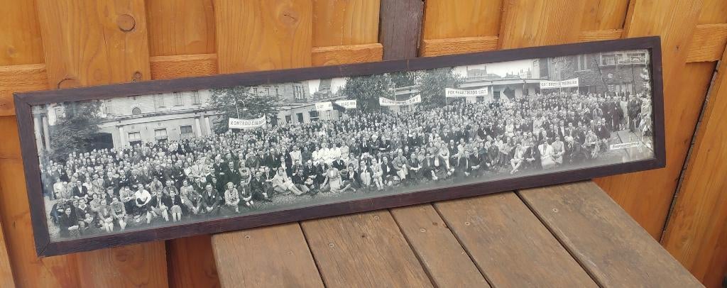 Panoramafoto: Esperanto S.A.T. Wereldcongres Rotterdam 1937, Gebruikt, Foto, Ophalen of Verzenden, Voor 1940