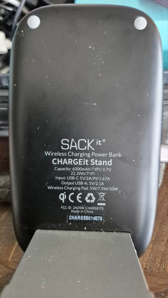 Sackit draadloze powerbank CHARGEit Stand, Ophalen of Verzenden