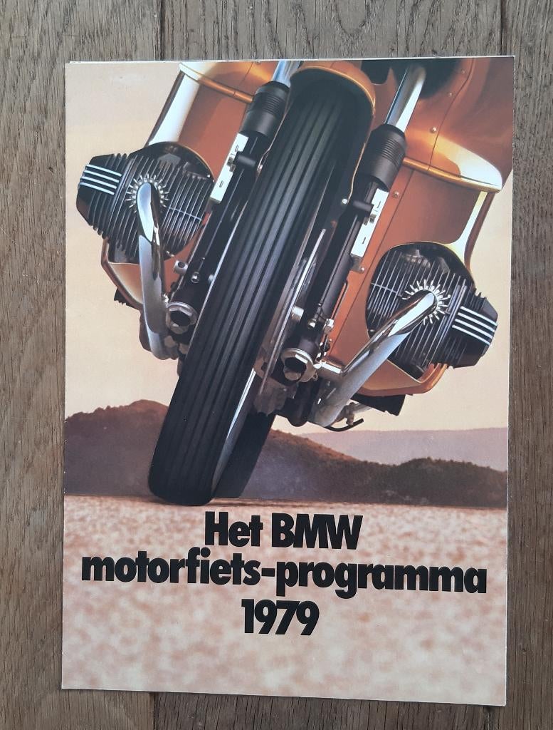 Mooie folder BMW motorfiets-programma 1979, Motoren, Ophalen of Verzenden, BMW