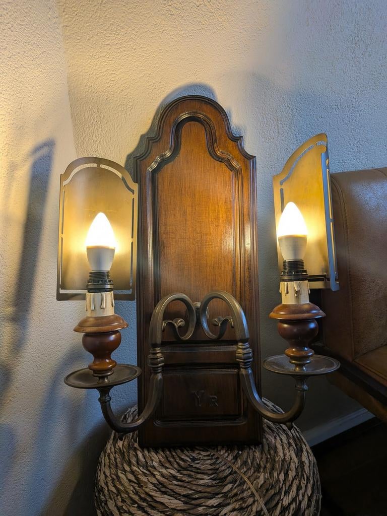 Antieke wandlamp in Art Nouveau-stijl, Antiek en Kunst, Antiek | Lampen, Ophalen