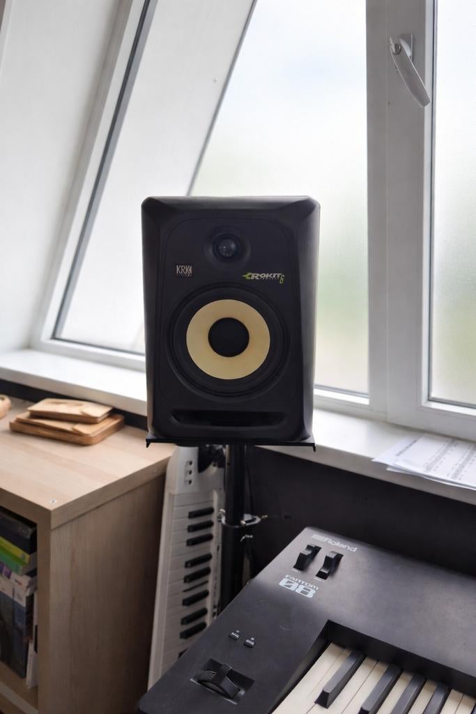 KRK Rokit 6 G2 Studio Monitor, Gebruikt, 60 tot 120 watt, Front, Rear of Stereo speakers, Ophalen