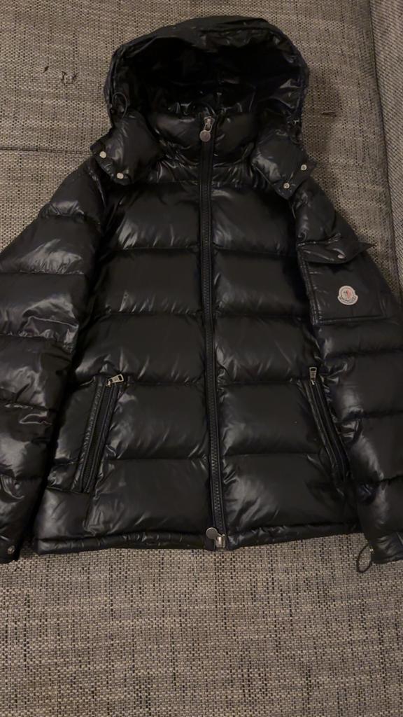 Moncler Maya Heren Donsjas - Maat M, Kleding | Heren, Ophalen of Verzenden, Gedragen, Maat 48/50 (M), Zwart