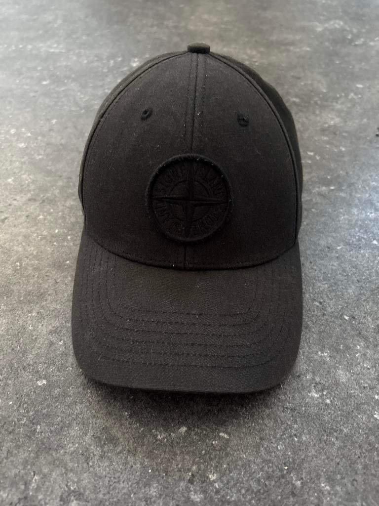 Originele Zwarte Stone Island Pet - Gedragen maar Netjes, Ophalen of Verzenden, Gedragen, One size fits all, Pet