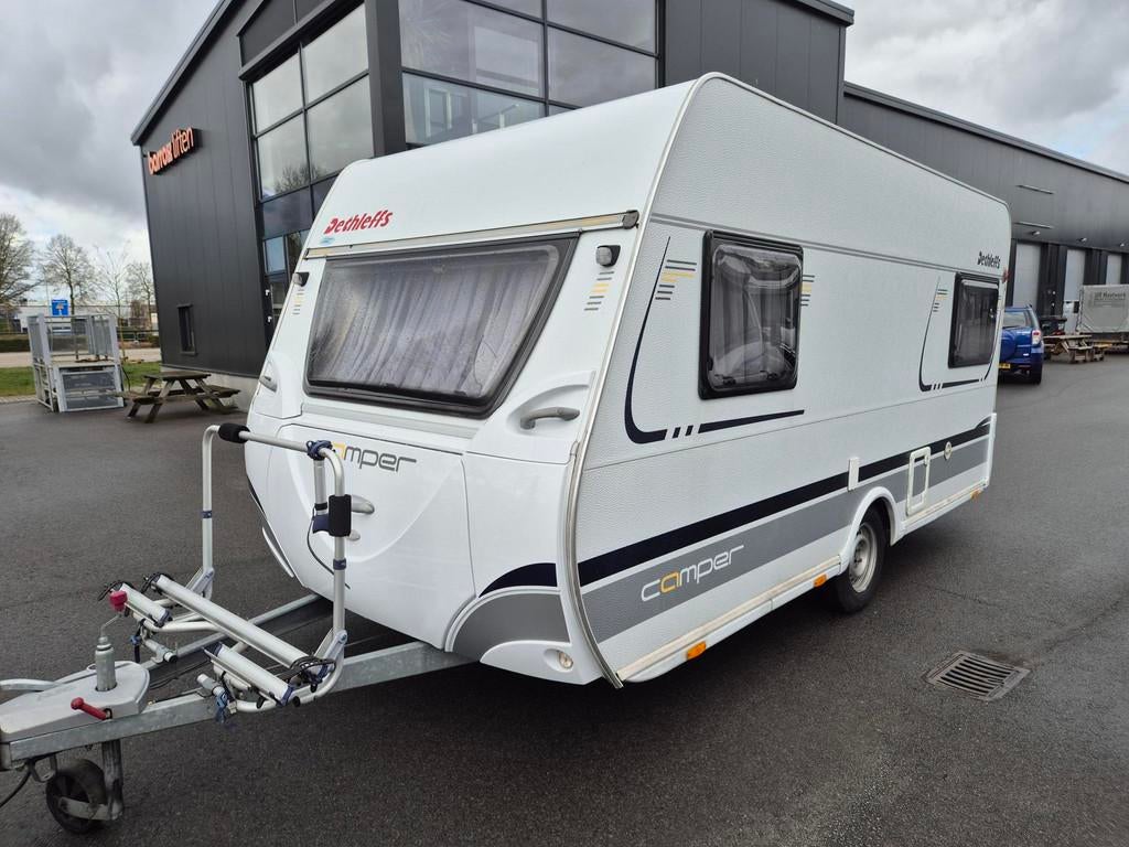 Dethleffs 430 DB Vast bed, mover, Voortent met aanbouw Bovag, Caravans en Kamperen, Rondzit, Dethleffs, Bedrijf, Verkoop@caravan-aanhanger.nl