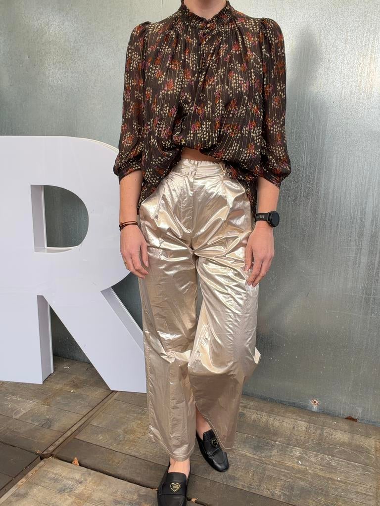 Forte forte pantalon broek 2 zilver €390, Maat 38/40 (M), Ophalen of Verzenden, Zo goed als nieuw, Grijs