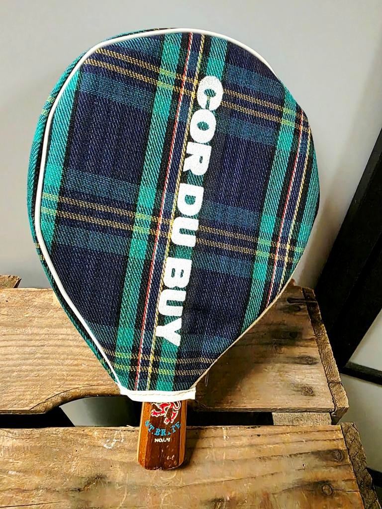 9927: Vintage Table Tennis Bat, Sport en Fitness, Ophalen of Verzenden, Gebruikt