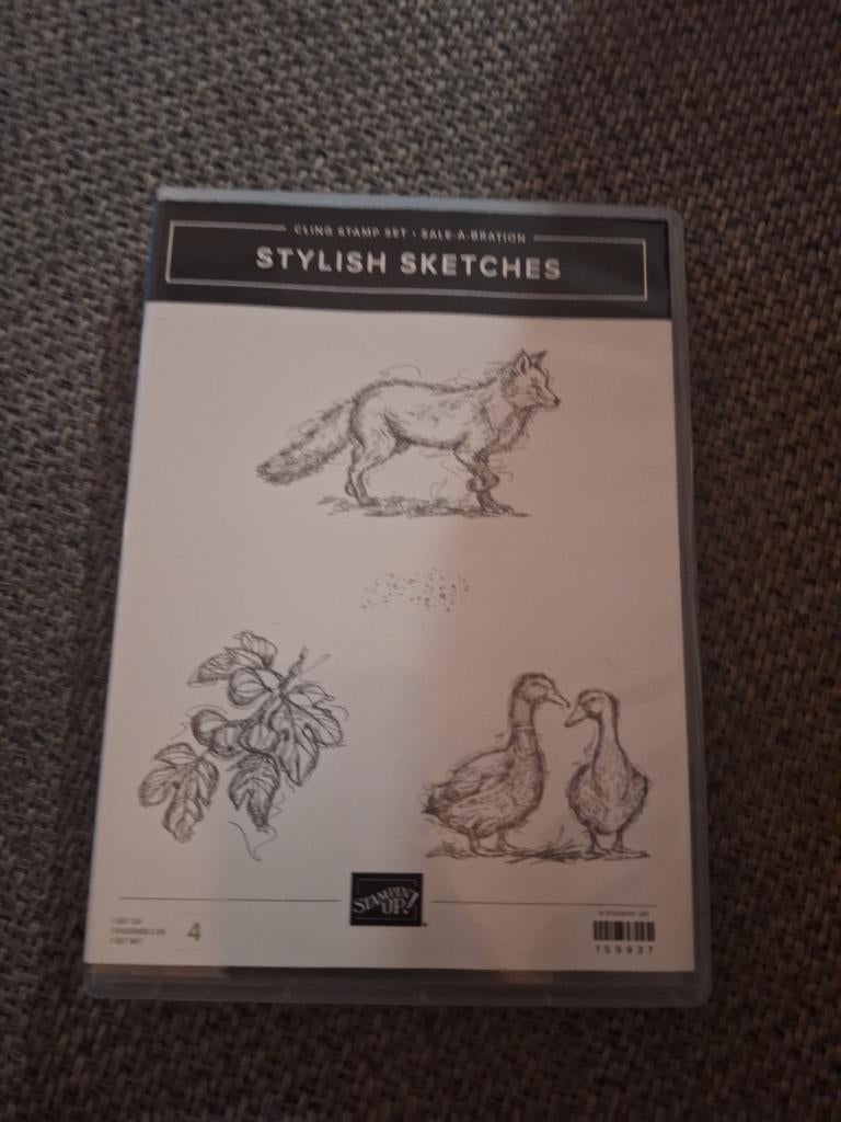 Stampin' Up! Stylish Sketches stempelset, Ophalen of Verzenden, Zo goed als nieuw