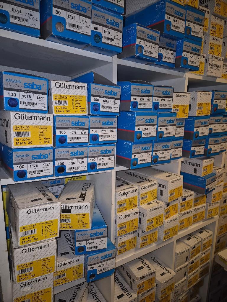 Garen Amann Gutermann dikte 30 50 80 100 150 220, Ophalen of Verzenden, Nieuw, Garen of Naald(en)