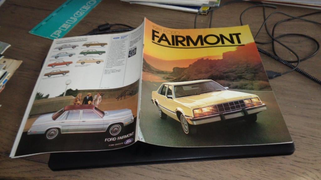 USA Folder FORD FAIRMONT  1981, Verzenden, Zo goed als nieuw, Ford