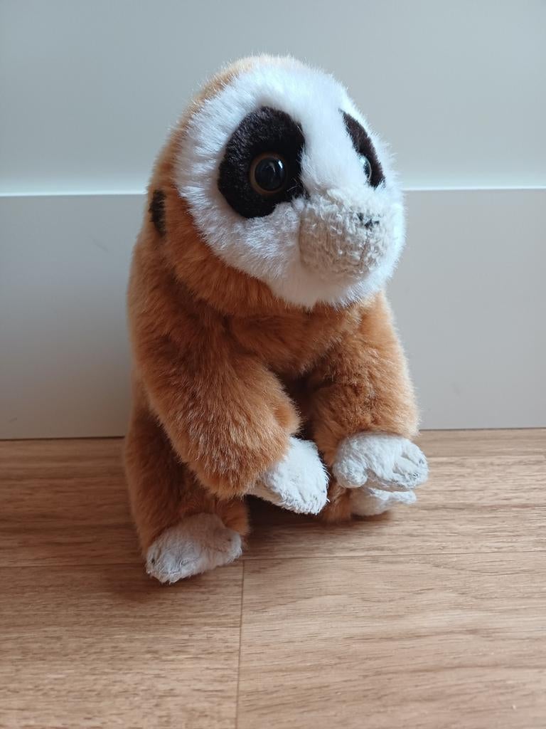 Luiaard nature planet bruin knuffel, Ophalen of Verzenden, Zo goed als nieuw, Overige typen