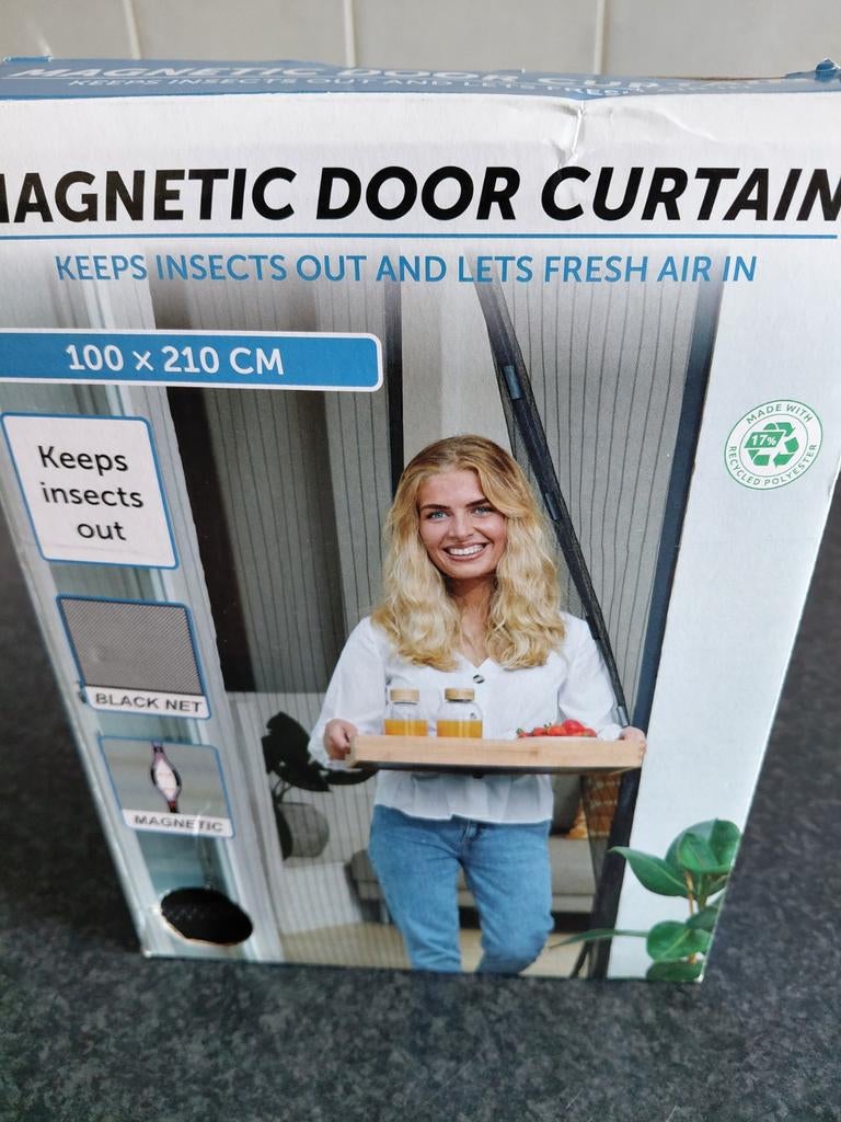 Vliegen gordijn met magneet., Ophalen of Verzenden