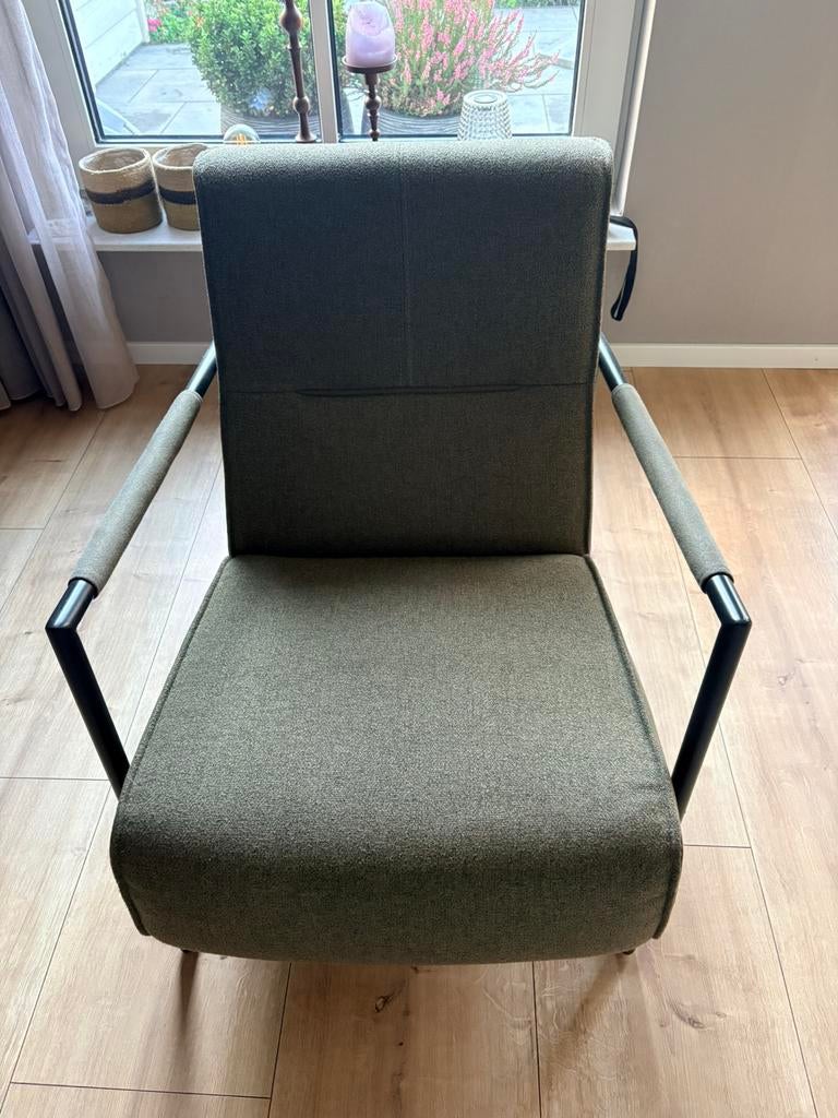 Fauteuil Xooon groen (zgan), Ophalen of Verzenden, Zo goed als nieuw, 75 tot 100 cm, 50 tot 75 cm