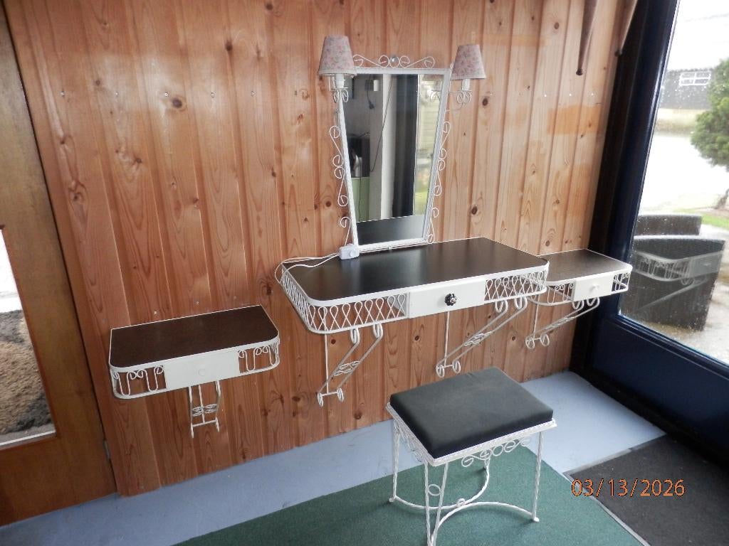 Kaptafel set franse stijl, Ophalen, Gebruikt, Eenpersoons, Franse stijl