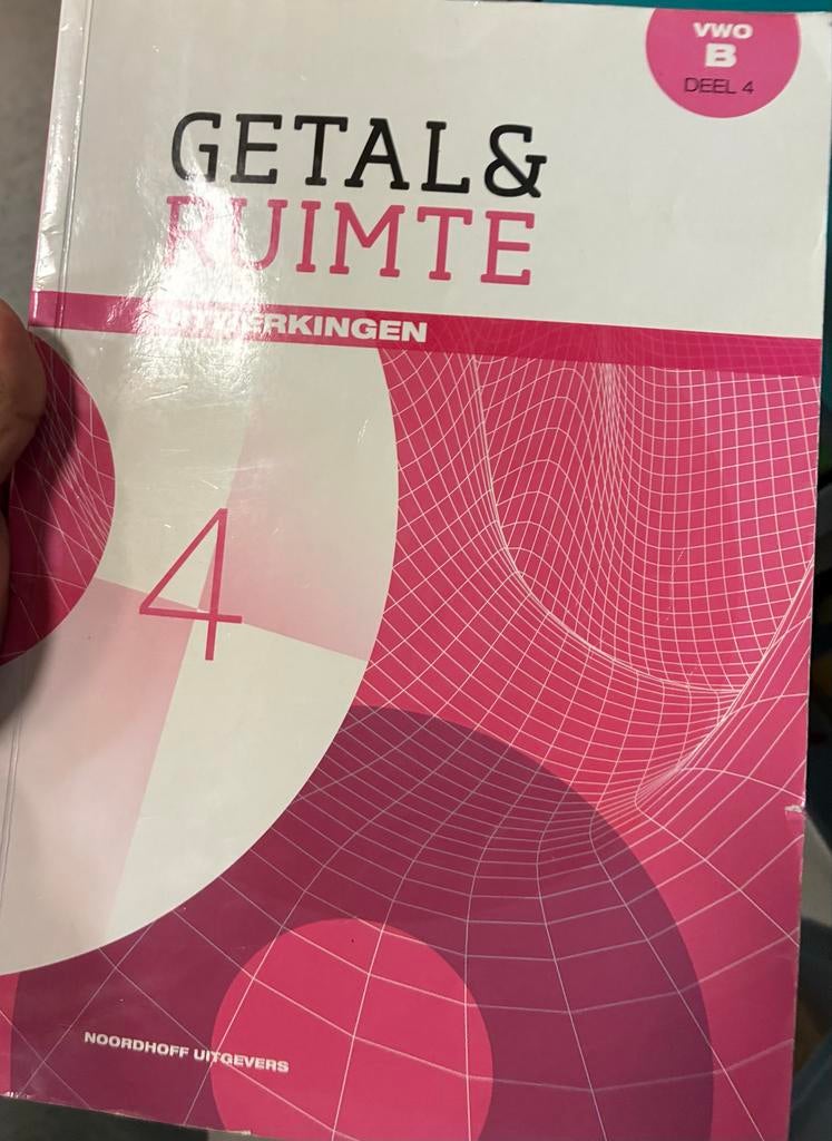 VWO B deel 4 Getal & Ruimte Uitwerkingen, Boeken, Studieboeken en Cursussen, Zo goed als nieuw, Overige niveaus, Beta, Ophalen