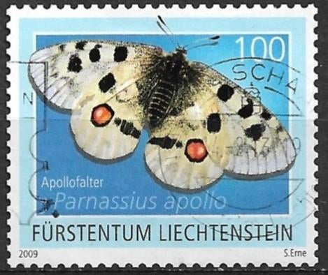 Liechtenstein 2009 mi.1530 insect APOLLOVLINDER nom.100, Verzenden, Overige landen, Gestempeld