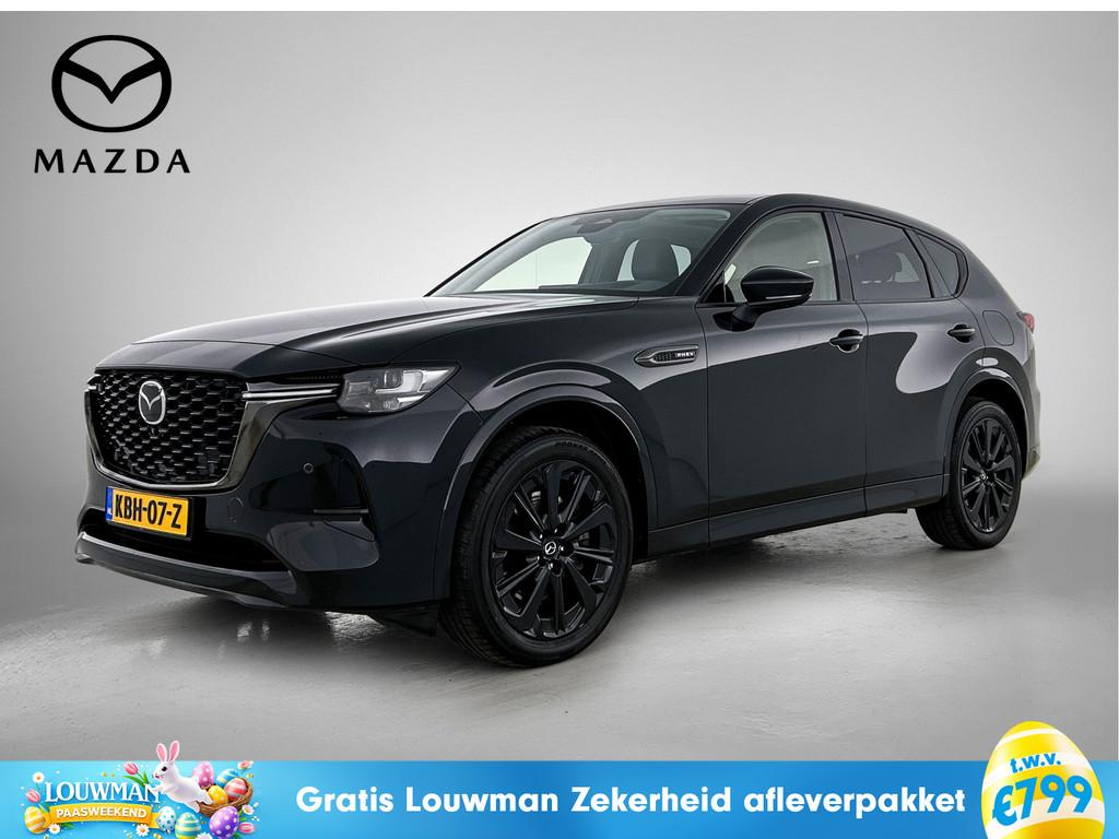 Mazda CX-60 2.5 e-SkyActiv PHEV Homura Plus / Pano / Stoelko, Automaat, 12 maanden, Gebruikt, Zwart