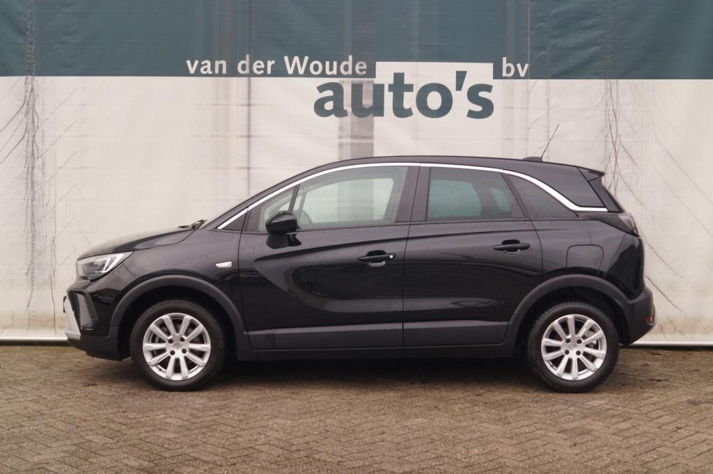 Opel Crossland 1.2 Turbo Elegance -ECC-PDC-DAB- (bj 2021), Gebruikt, Euro 6, 1199 cc, Zwart