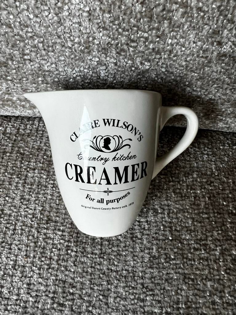 Roomkannetje Claire Wilson's Country Kitchen Creamer, Huis en Inrichting, Keramiek, Overige typen, Ophalen of Verzenden, Zo goed als nieuw