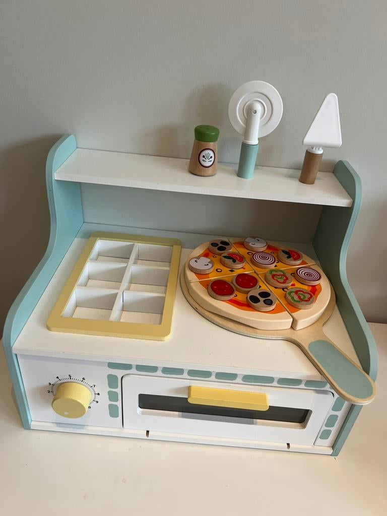 Houten pizza oven, Ophalen, Zo goed als nieuw