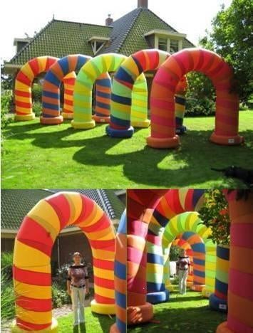 Feestbogen opblaasbaar, Hobby en Vrije tijd, Feestartikelen, Zo goed als nieuw, Versiering, Overige, Ophalen