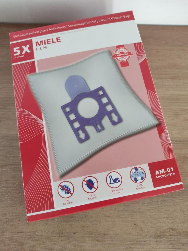 Stofzuigerzakken voor Miele F, J en M (3 stuks), Ophalen of Verzenden, Nieuw