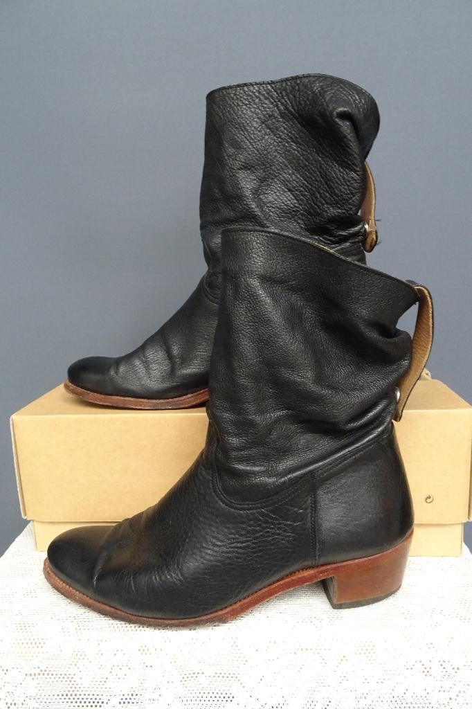 SALE !! BOOTS & WOODS maat 39, zwarte leren laarzen., Kleding | Dames, Schoenen, Zwart, Lage of Enkellaarzen, Ophalen of Verzenden