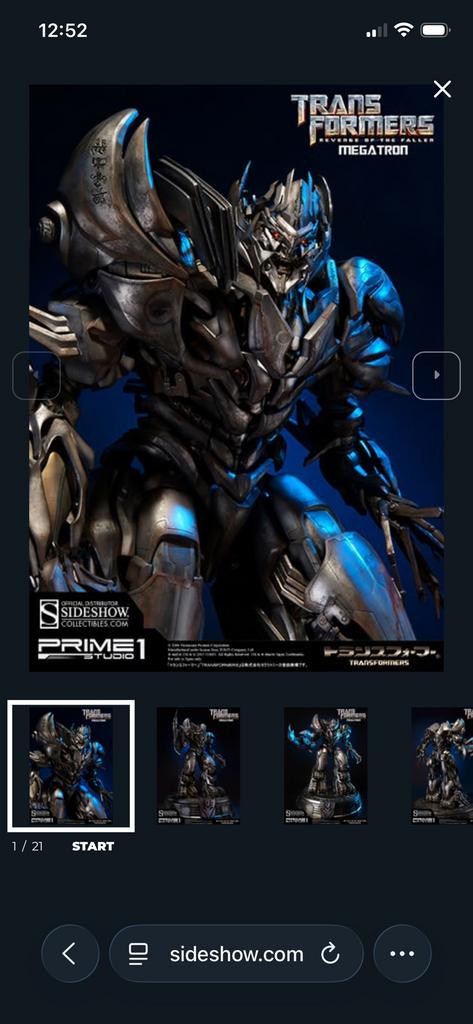 GEZOCHT : SIDESHOW MEGATRON, Ophalen of Verzenden, Zo goed als nieuw
