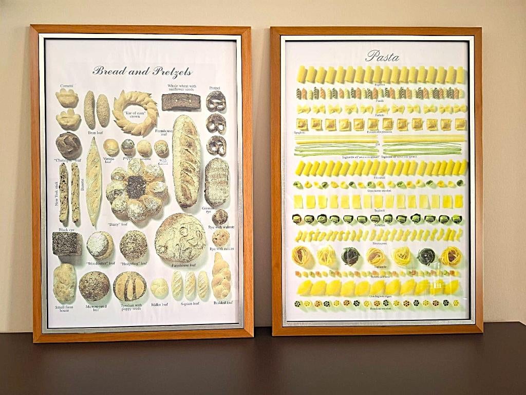 Posters voor keuken interieur, ingelijst, Brood & Pasta, Huis en Inrichting, Minder dan 50 cm, 50 tot 75 cm, Ophalen of Verzenden