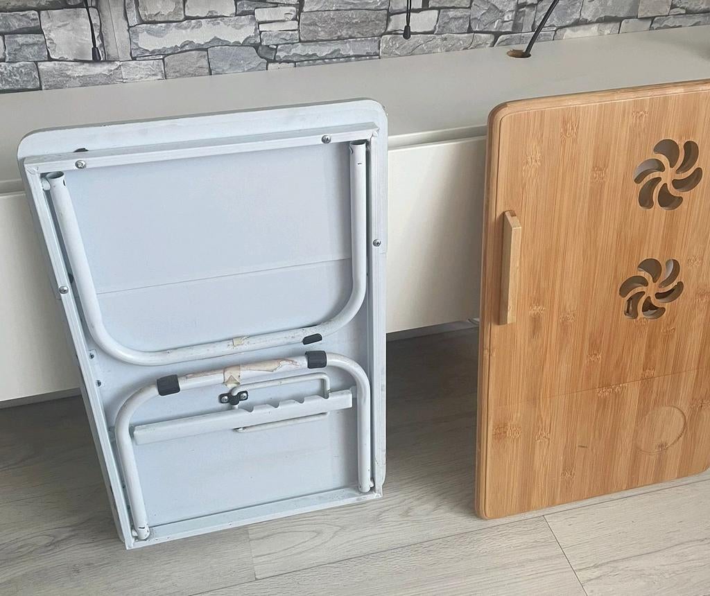 2 Laptoptafel, notebookstandaard, laptopstandaard, bedtafel, Computers en Software, Laptoptafels, Ophalen, Zo goed als nieuw