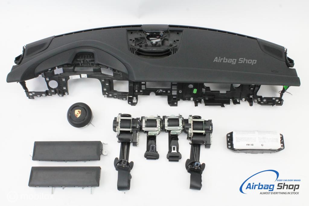 AIRBAG SET Dashboard zwart speaker PORSCHE TAYCAN (2019-...), Gebruikt, Ophalen of Verzenden