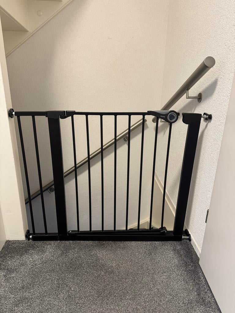 Noma traphekje zwart 94x73 cm, Ophalen of Verzenden, Zo goed als nieuw, Klemhekje, Metaal of IJzer