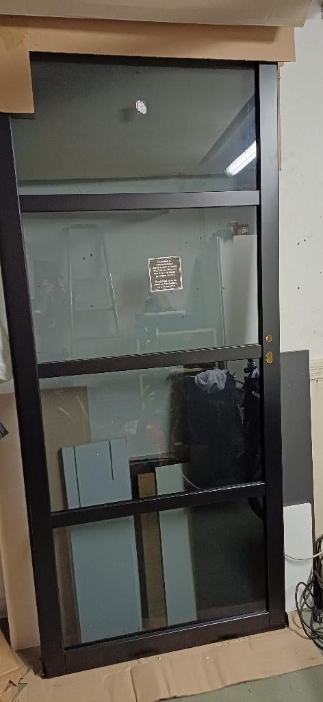 Scantrea binnendeur, Doe-het-zelf en Verbouw, Deuren en Horren, Nieuw, Binnendeur, 200 tot 215 cm, 80 tot 100 cm, Glas, Hout, Ophalen