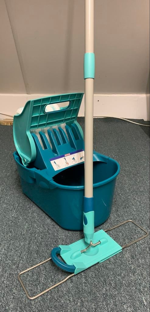 Vileda Easy Wring & Clean Turbo Mop en Emmer Set, Ophalen, Mop of Dweil