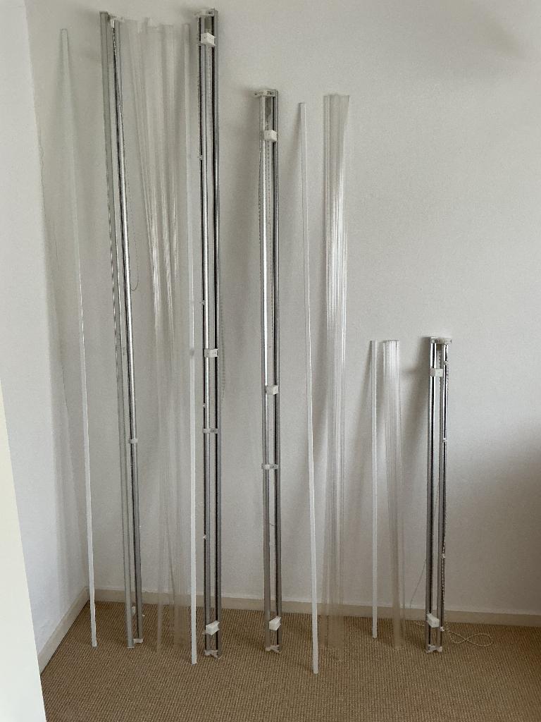 Ophangsysteem vouwgordijnen, Ophalen, Gebruikt, 150 tot 200 cm, Wit