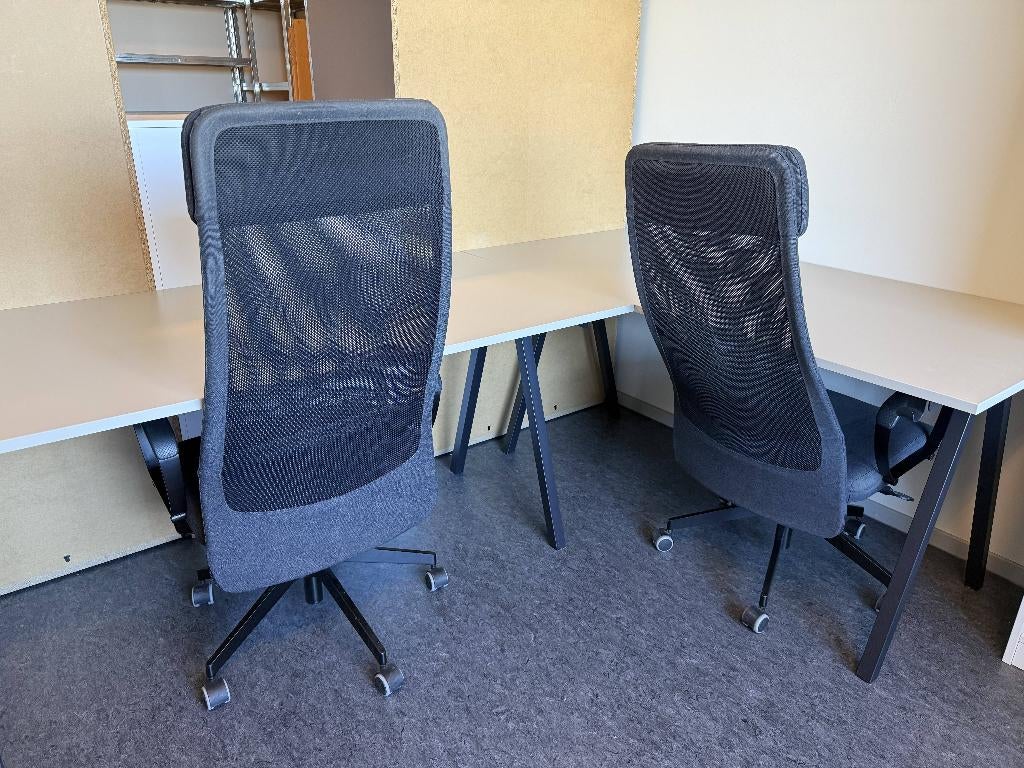 Ikea Markus ergonomische bureaustoel (2x), Huis en Inrichting, Bureaustoelen, Ophalen, Gebruikt, Zwart, Bureaustoel