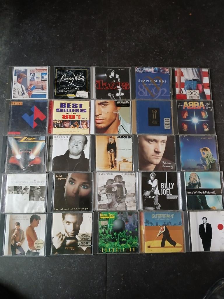 Verzameling cd's 25st diverse artiesten pop Rock, Ophalen of Verzenden, 1980 tot 2000, Gebruikt