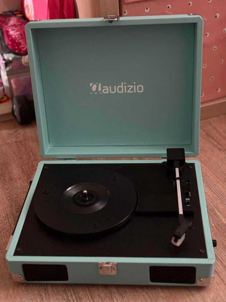 Stijlvolle blauwe platenspeler, Overige merken, Nieuw, Ophalen of Verzenden, USB-aansluiting