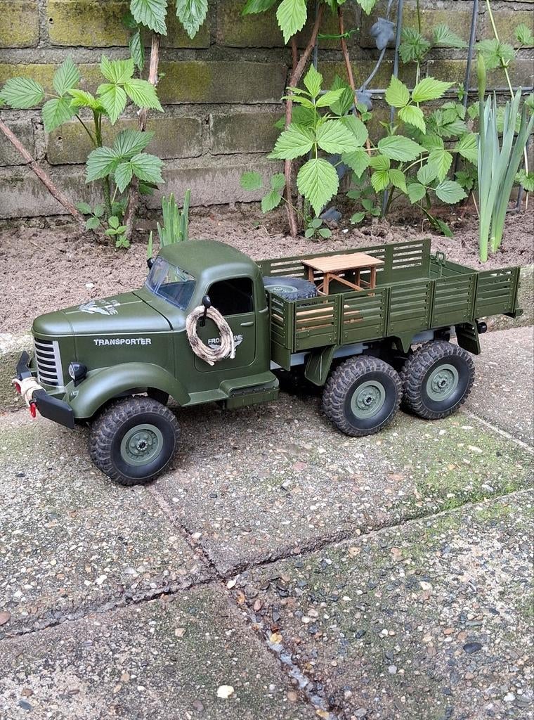 JJRC Q60 rc vrachtwagen., Hobby en Vrije tijd, Overige merken, Groter dan 1:32, Ophalen of Verzenden, Zo goed als nieuw