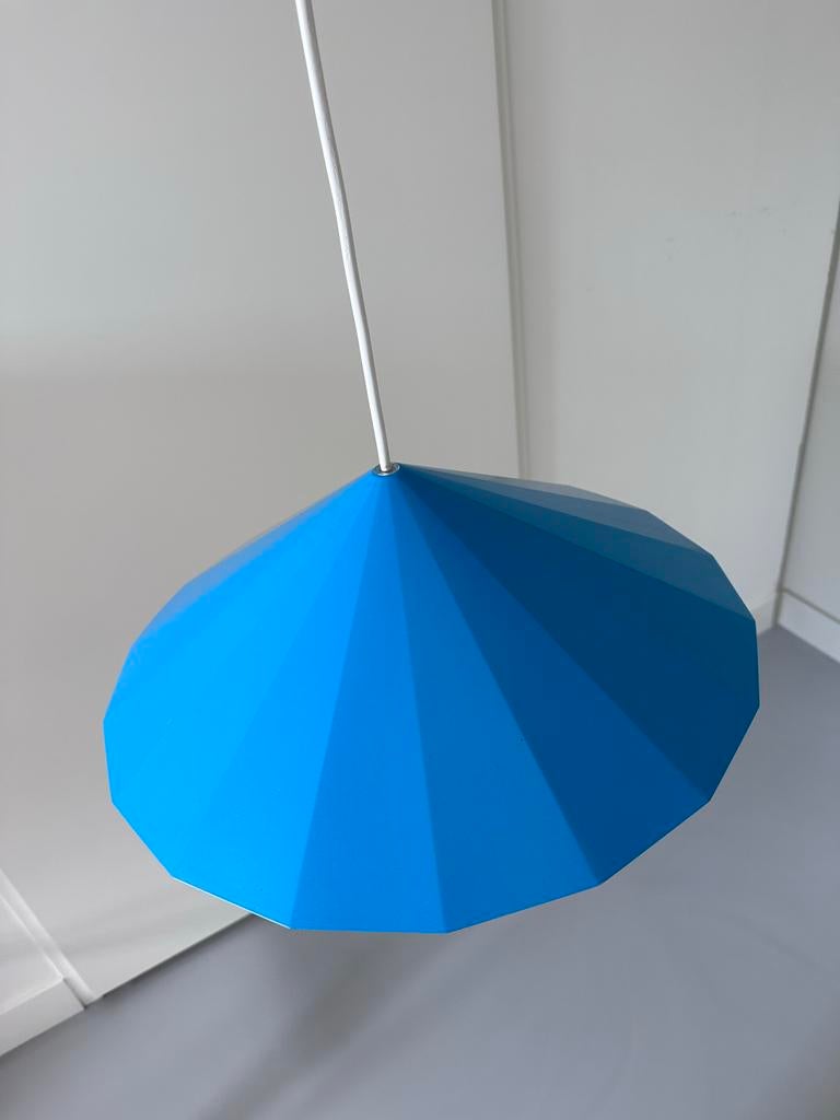 IKEA PS 2012 Hanglamp - Hendrik Preutz - Blauw - Vintage, Huis en Inrichting, Lampen | Hanglampen, Ophalen of Verzenden, Gebruikt