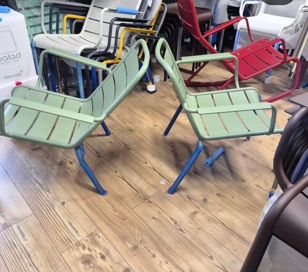 Nieuwe fermob low, lounge met en zonder armleuning voorraad, Tuin en Terras, Tuinsets en Loungesets, Ophalen of Verzenden, Nieuw