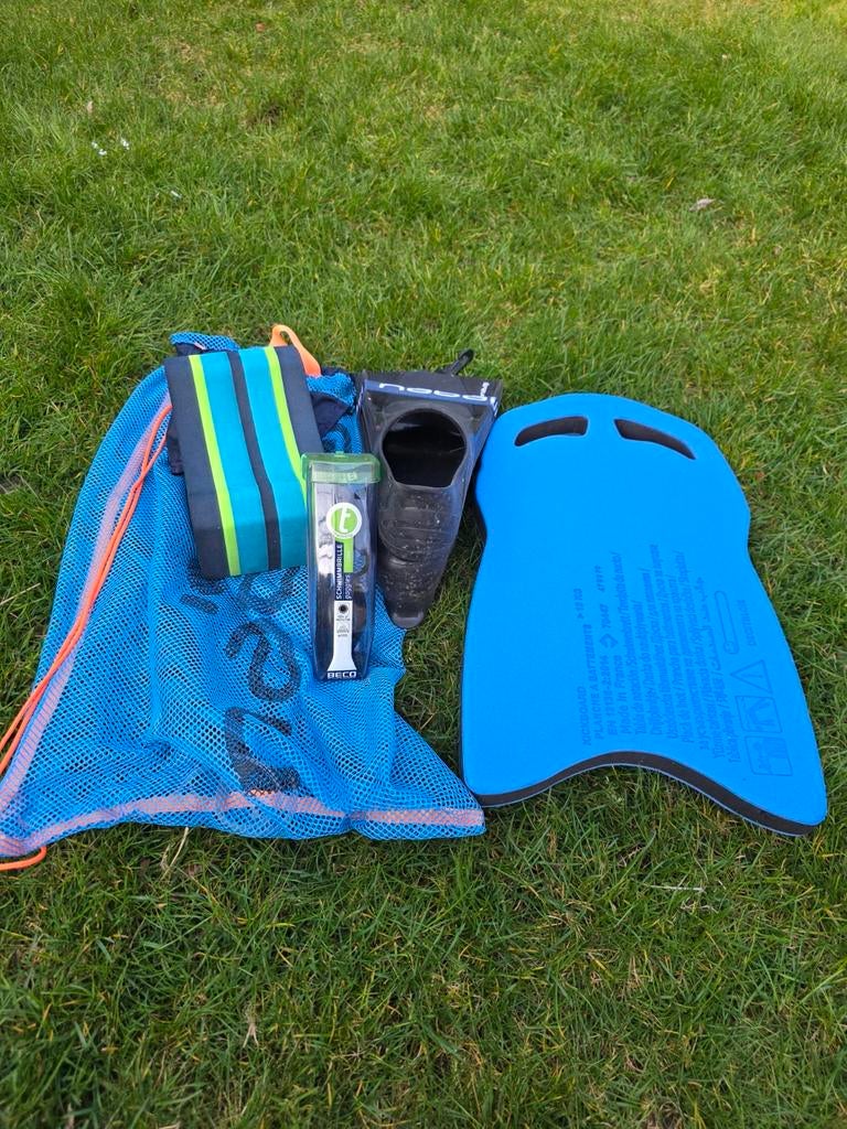 Nabaiji Zwemvaardigheidpakket: Kickboard,Flippers,Bril &Tas, Sport en Fitness, Ophalen of Verzenden