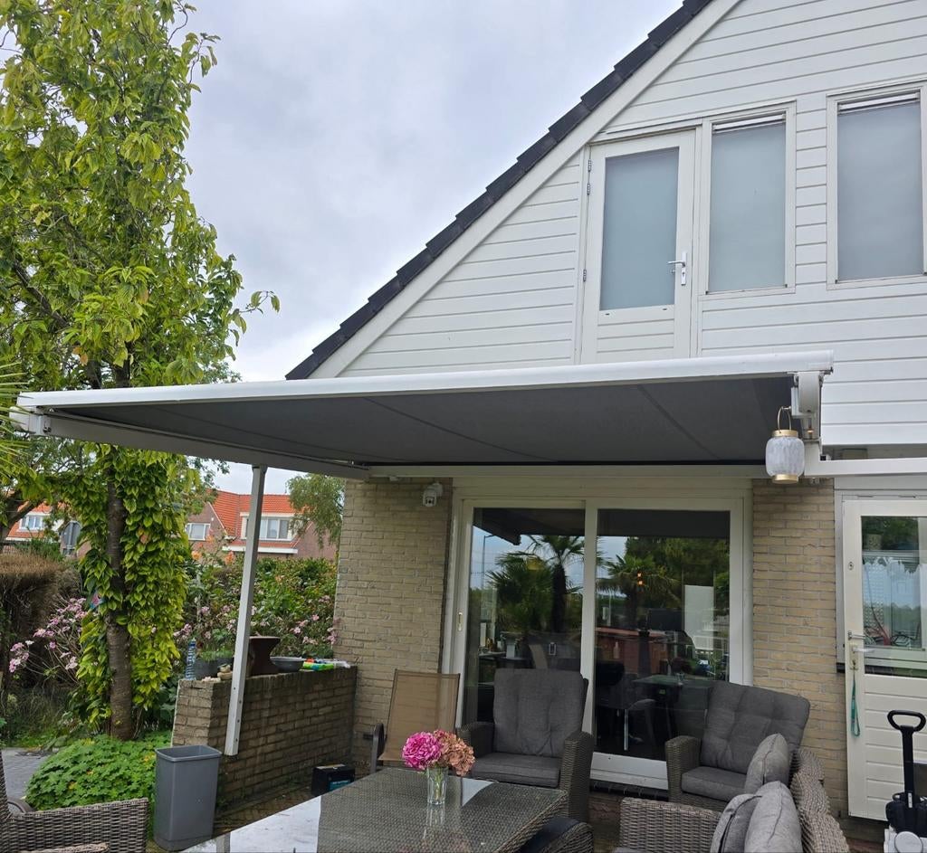 Pergola / pergolino Stobag Somfy Zonwering, Tuin en Terras, Zonneschermen, Ophalen, Knikarmscherm